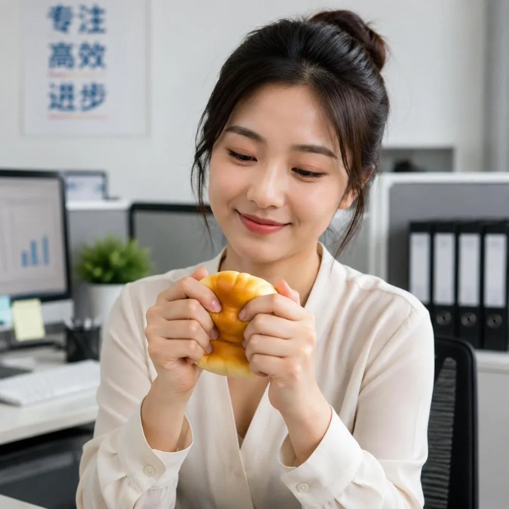 Children Slow Rising Bread Fidgets Big Hand Relax Bread Squeeze Pinch Cartoon Slow Rebound Adults