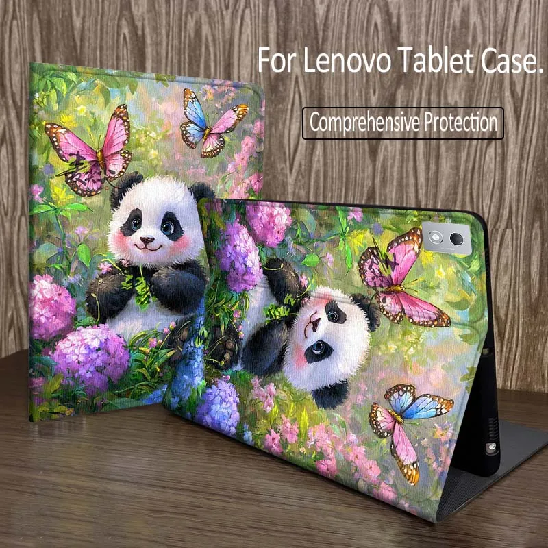 

Cartoon Anime Panda Tablet Case For Legion Xiaoxin Pad P12 Pro Y900 GT 2023 2025 12.1 12.7 14.5 inch