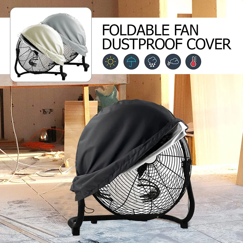 

210D Oxford Foldable Industrial Fan Cover Uv Sun Protection Waterproof Dustproof Electric Fan Cover Outdoor Indoor Bedroom New