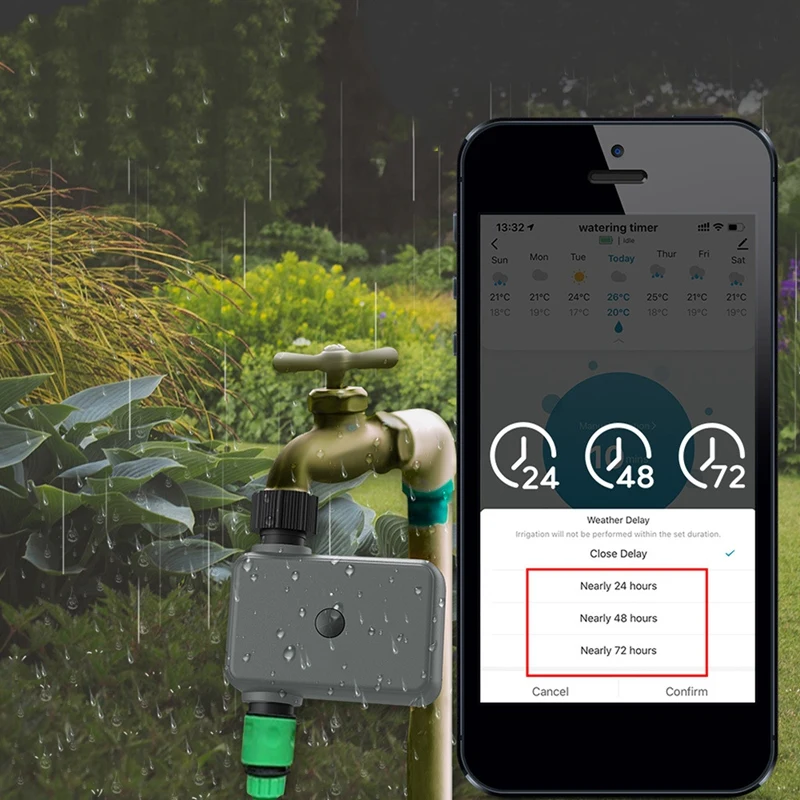Top Deals Tuya Smart Garden Watering Timer Bluetooth Automatic Drip Irrigation Controller Smart Water Valve Garden