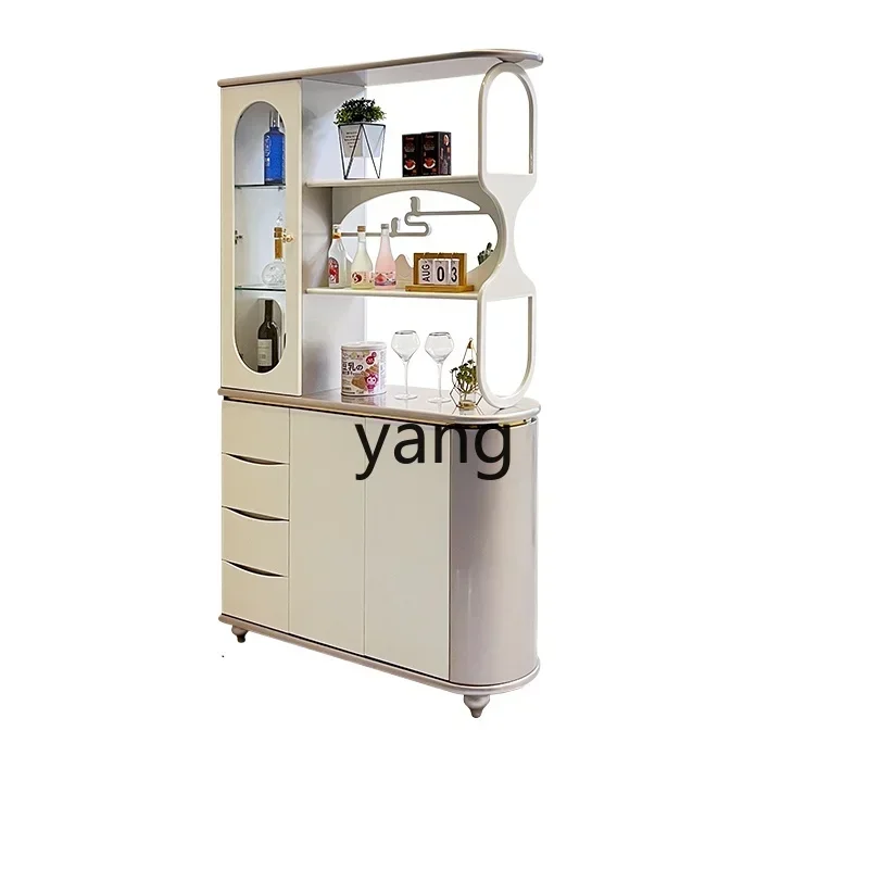 LTT light luxury living room, entrance cabinet, double-sided screen cabinet, front door, wine cabinet against the wall