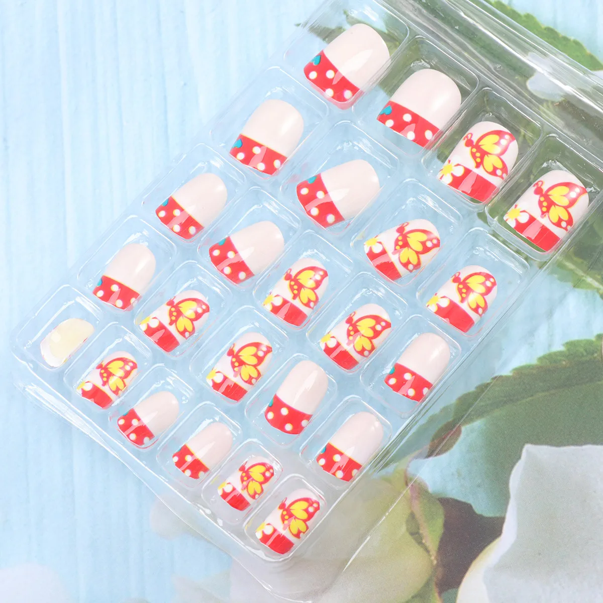 

72 Pcs Fake Nails Short Artificial Little False Childrens DIY Tips