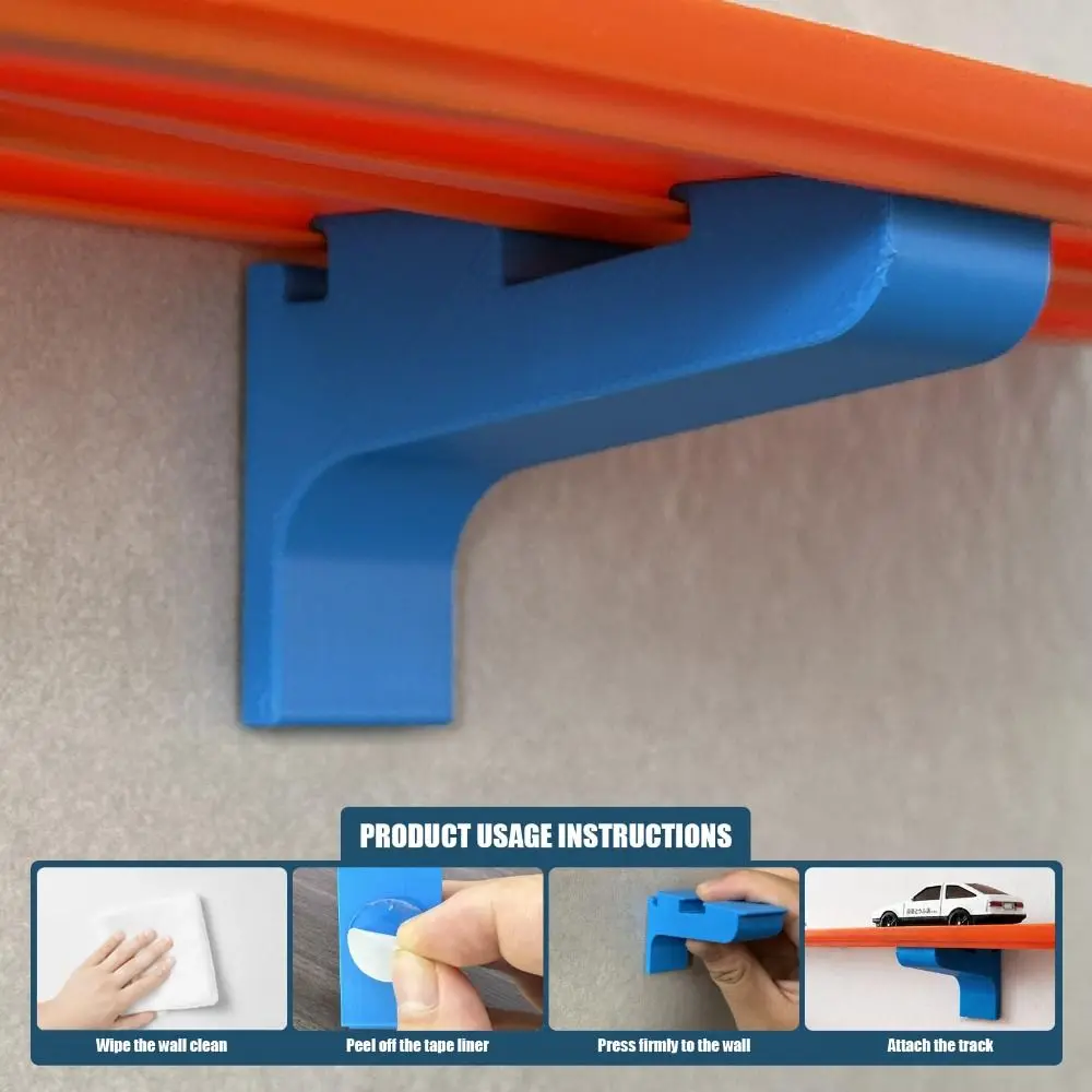 1/5PCS Plastic Track Mounting Bracket Single-Lane Compatible Double-Lane Compatible Track Support Bracket Easy Installation