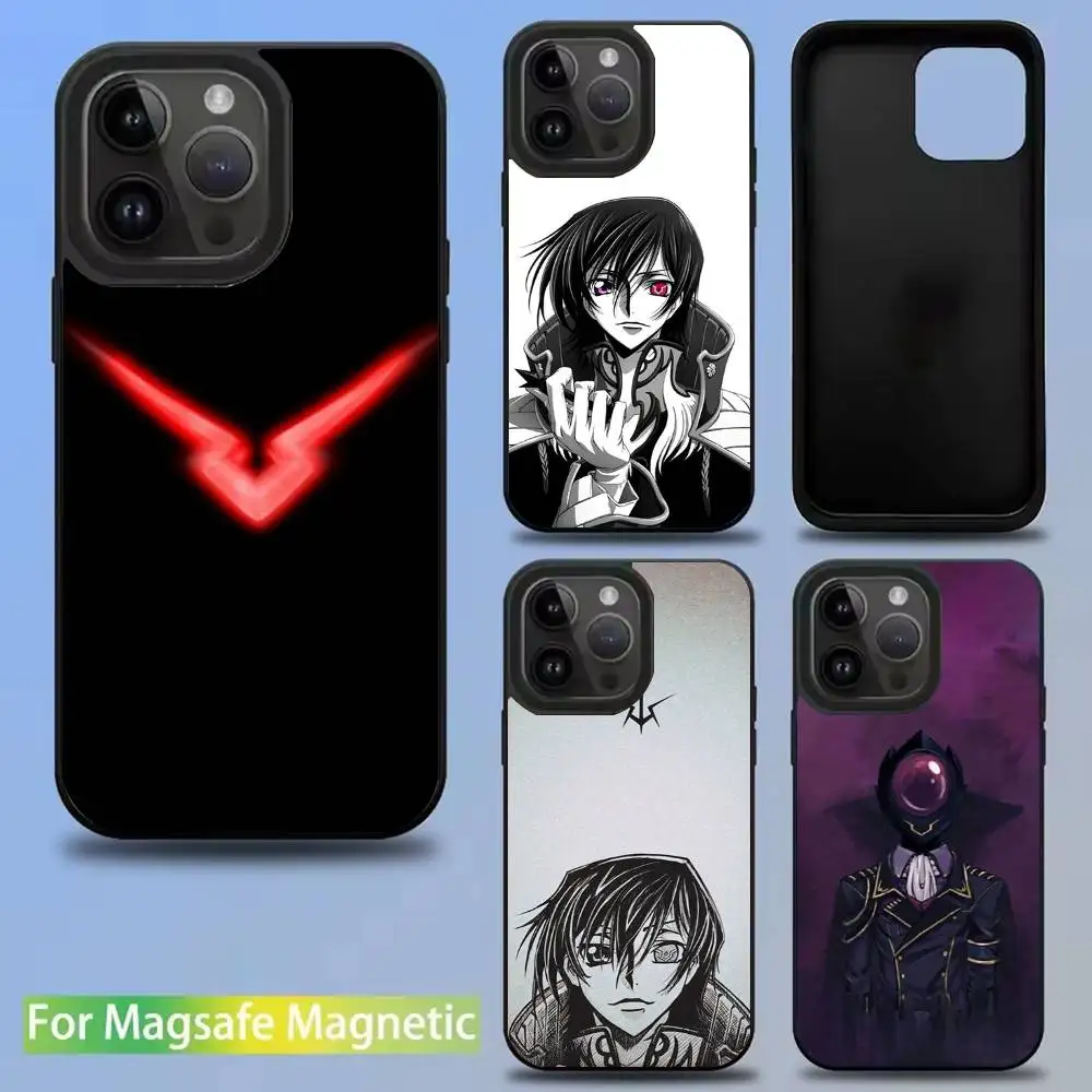 

Anime Code Geass Phone Case For iPhone 16,15,14,13,12,11,Pro,Max,Plus,Mini,SE New Magsafe Magnetic Wireless Charging