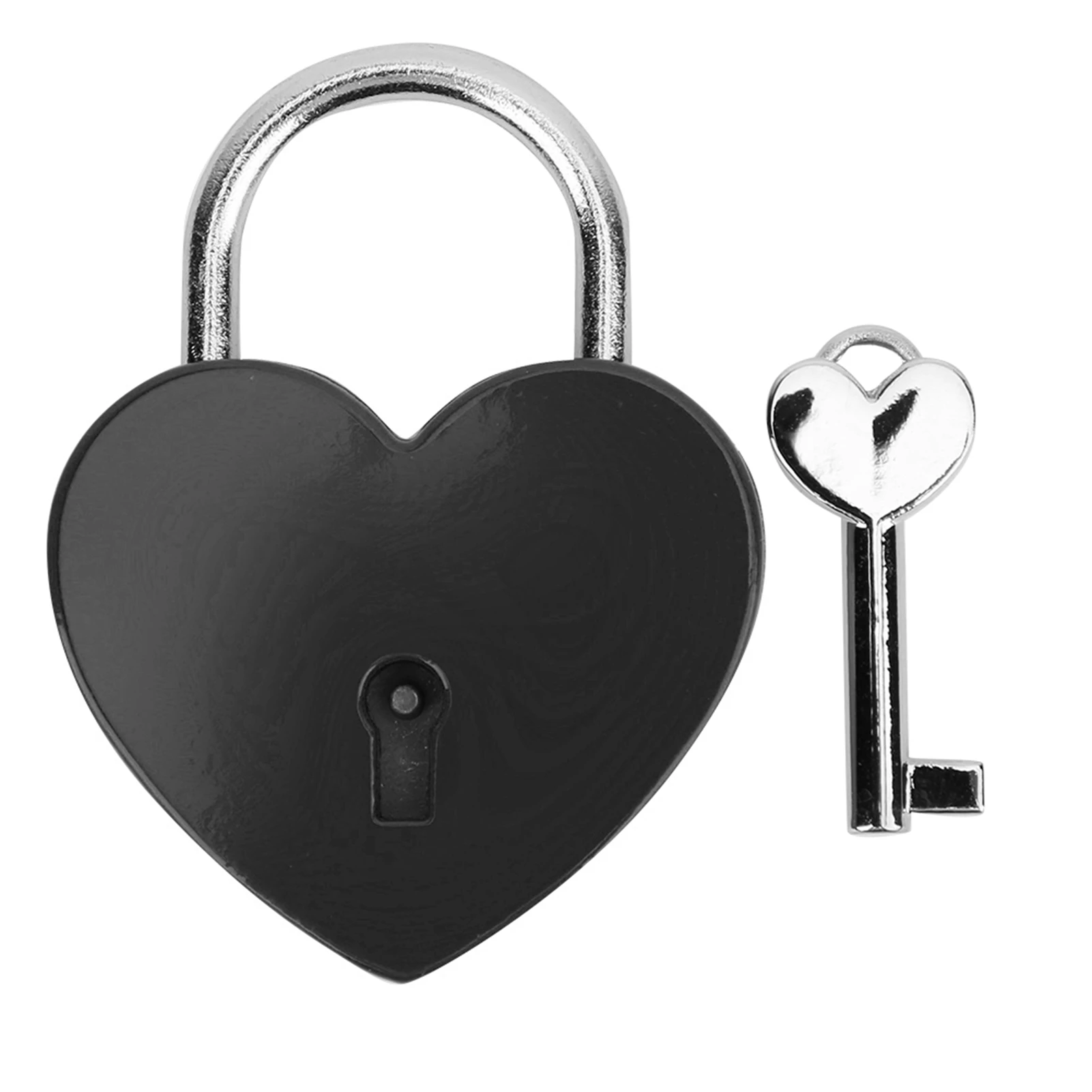C5 45x59mm Colorful Padlock Love Lock Alloy Lock Heart-Shaped Lock Valentine'S Day Discount Commemorative Retro Student Lock