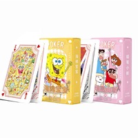 Spongebob Poker playing cards board games Anime Crayon Xiaoxin child kids Children toys deck card manga Playing Cards Kids Gift
