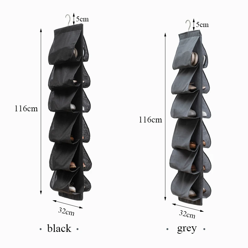 Hanging Pocket organizer for shoe Three-dimensional storage hanging bag Shoes organizer for wardrobe Storage shoes in the closet