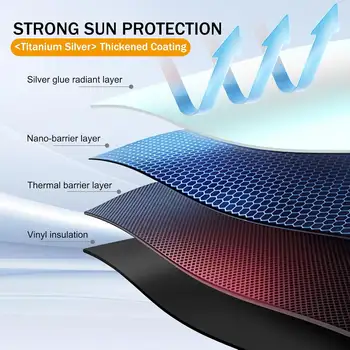 Sluneční clona na čelní sklo pro Toyota RAV4 2019-2024 2025 SUV Crossover, LE XLE Premium Limited XSE Hybrid Adventure, přední okno vozu 10 nejlepší prodej Sluneční clona u Toyoty RAV4 - №1