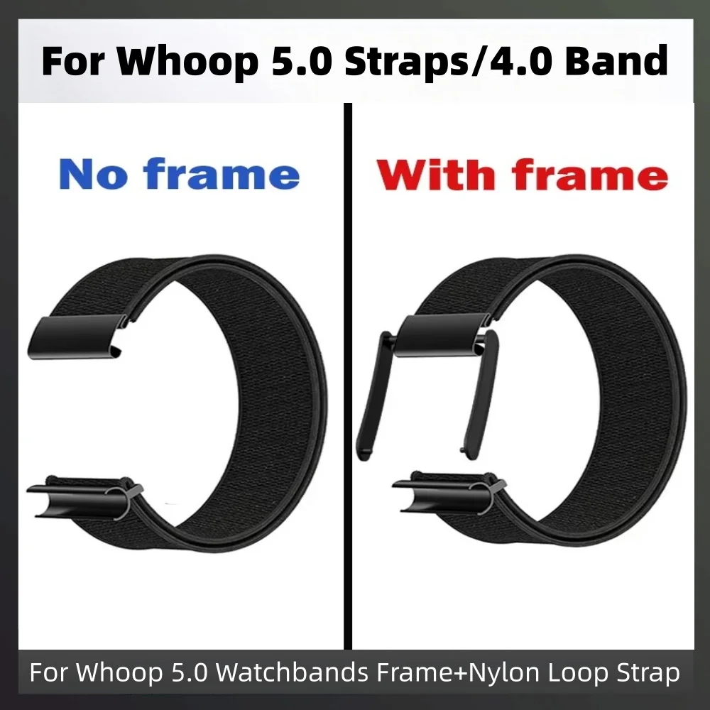 New For Whoop 5.0 Straps/4.0 Band Accessories Elastic Stretchable Sport Brecelet Correa Watchbands Frame Nylon Loop Strap