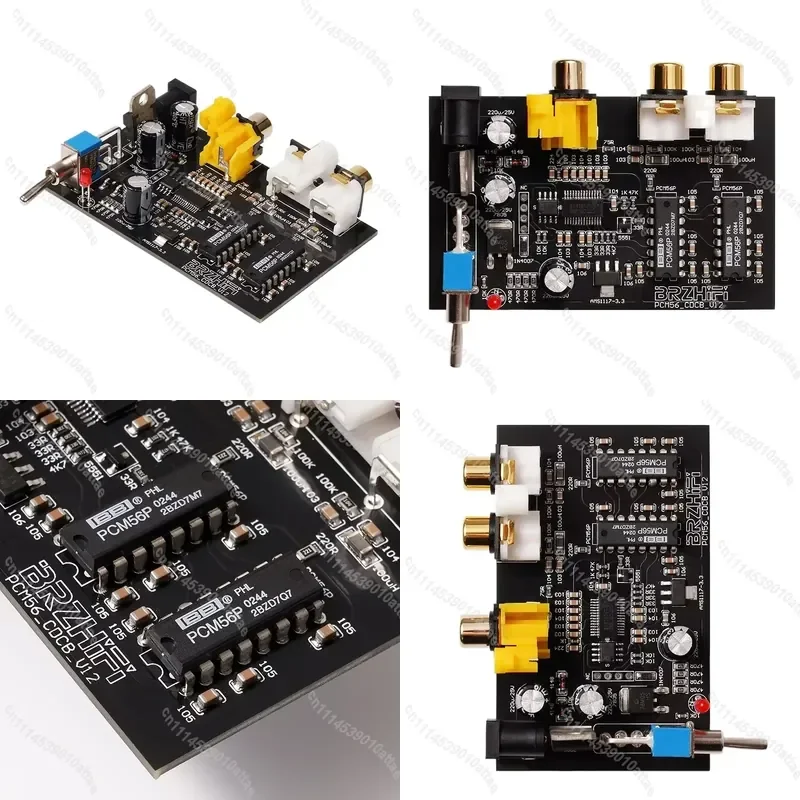 Dual PCM56 DAC Decoder Board HIFI Coaxial Input RCA Output 16Bit 48kHz Audio Module Alternative to TDA1541