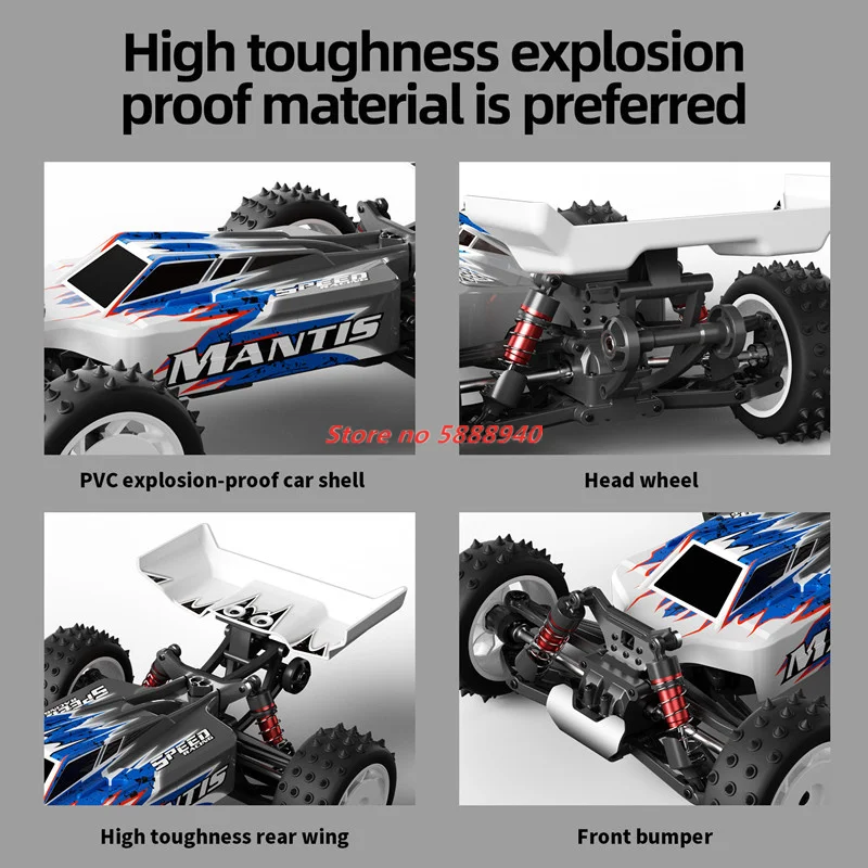Professional 1:16 70KM/H Brushless RC Racing Car Full Scale 4WD Buggy Off-Road Remote Control Drift Vehical Car Toys Gfit Kid