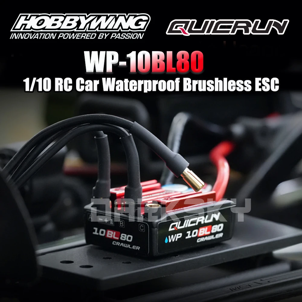 

Hobbywing QUICRUN ESC WP-10BL80 Гусеничный 1/10 RC автомобиль водонепроницаемый бесщеточный ESC электронный регулятор скорости