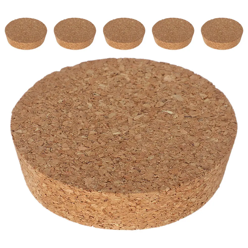 6Pcs Elegant Glass Hydroponic Vase Sets Featuring Rustic Wood Cork Lids Tight Seal Reusable for Water Plants Succulents
