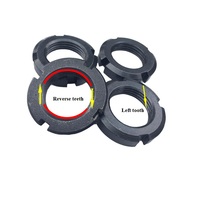 M16 M18 M20 M22 M24 M25 M27~M60 GB812 Carbon Steel Left-Handed Slotted Round Nut Four Slot Nuts Round Precision Locknut