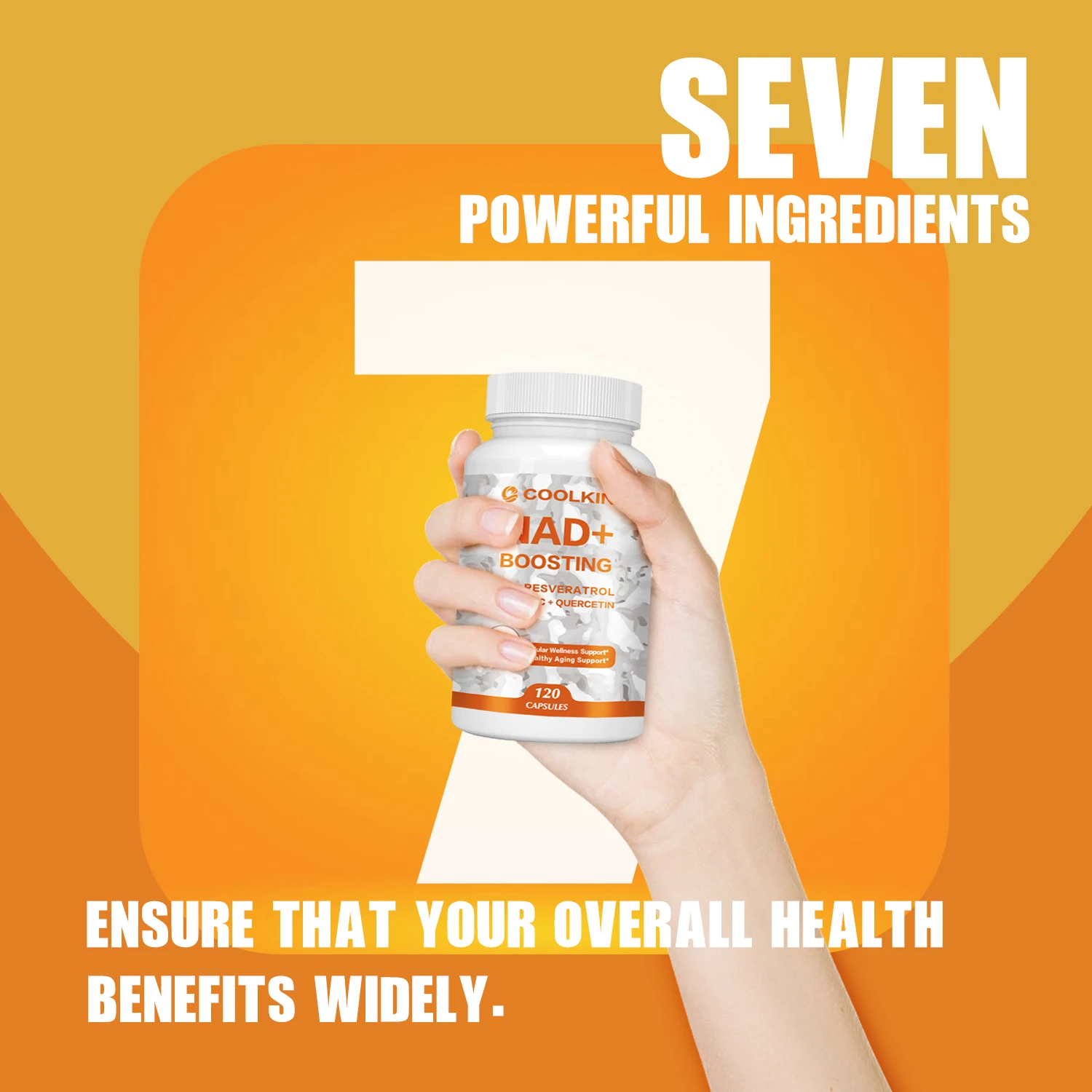 NAD + Boosting - with NR,Resveratrol,Turmeric,Quercetin - Promotes Cell and Skin Health, Cell Repair