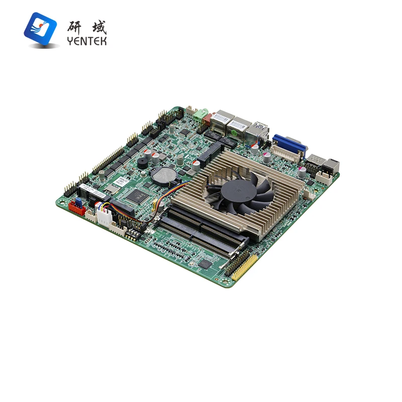 Integrated 8th Gen Motherboard with Processor 2 LAN 6 COM HD VGA LVDS EDP Display Win10 11 Linux Mini ITX Industrial Motherboard