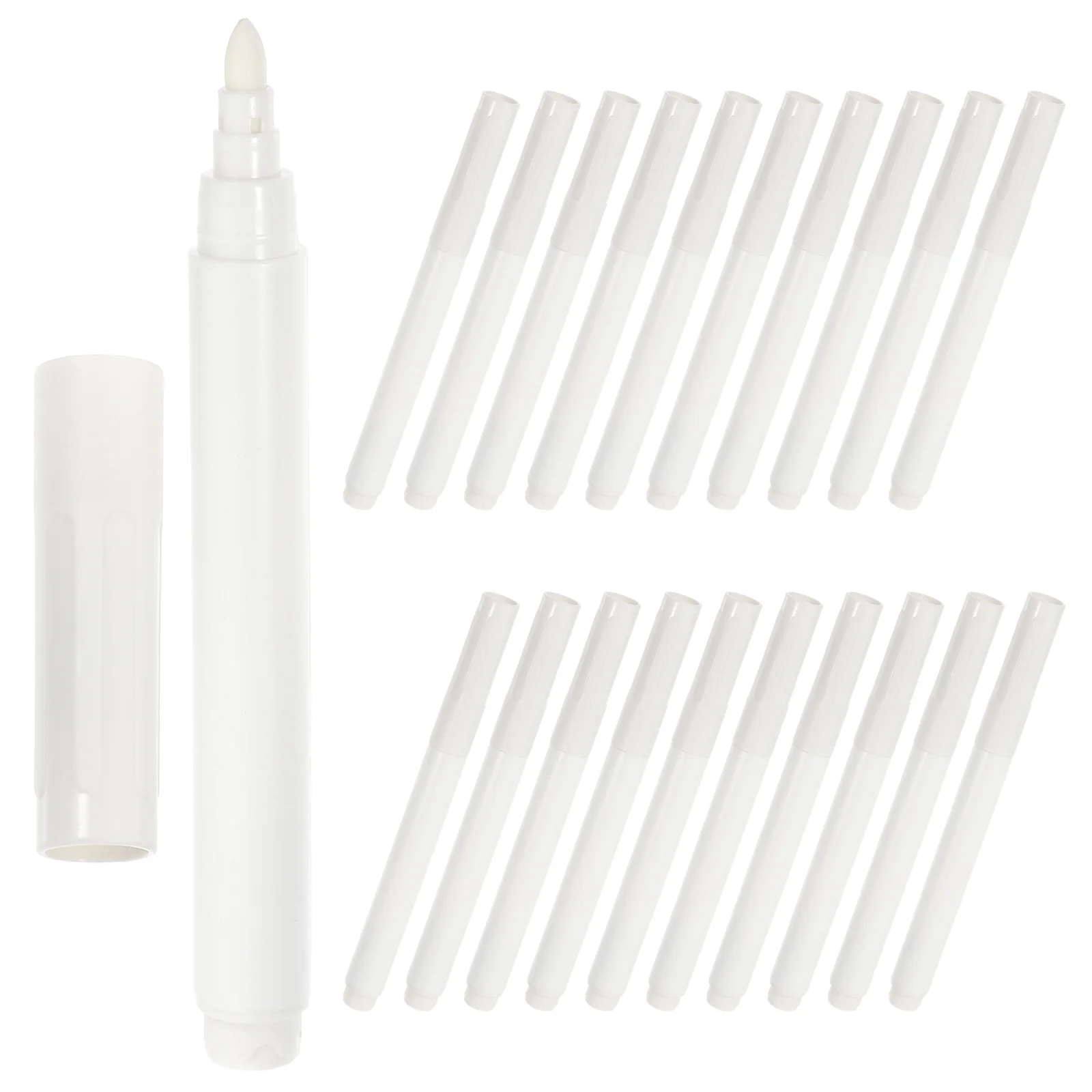 20 Pcs Writing Pens Liquid Chalk White Marker Markers Chalkboard Erasable Blackboard Portable for Glass