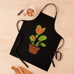 Dionaea Muscipula Venus Fly Trap House Plant Gift Apron Manicurists Kitchens Accessories Korean Apron