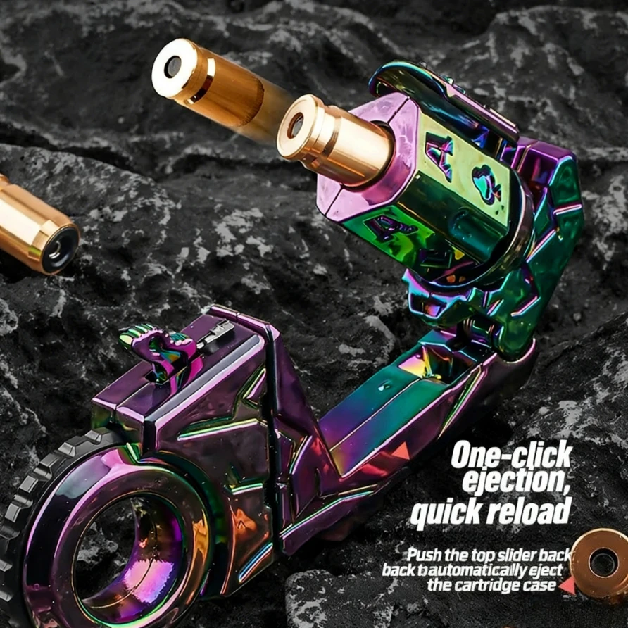 Metall-Ratschen-Fidget-Pistole – Auswurfhülsen-EDC-Stressabbau-Spinner für Kinder & Erwachsene