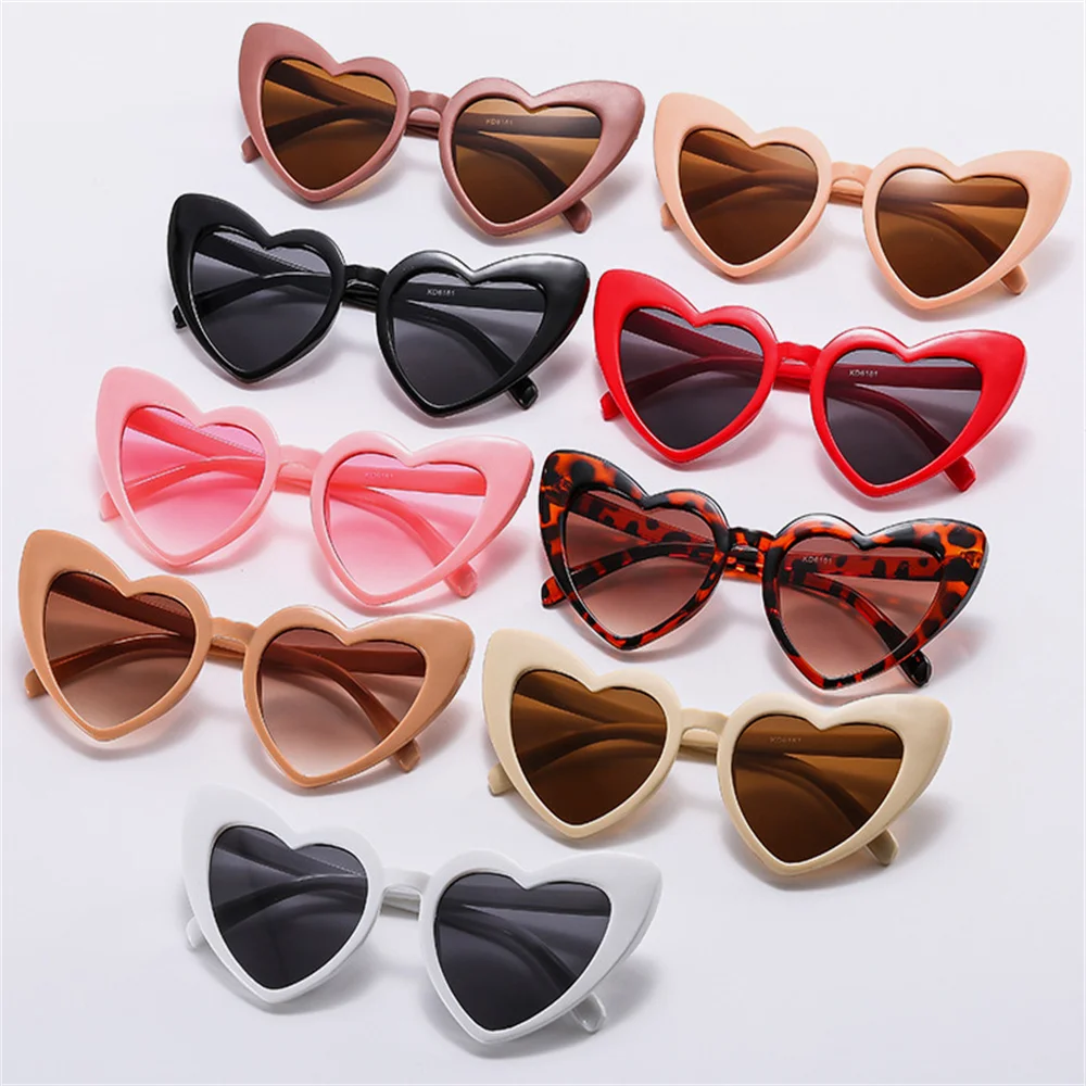 

Fashion Children Love Heart Sunglasses Cute Kids Sun Glasses UV400 Goggles Summer Outdoors Shades Boys Girls Trendy Sunglasses