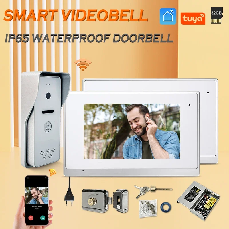 

In Stock Doorbell Mobile Wifi Tuya App Home Camera Battery Building Intercom Sensor Smart Controller Door Wired Screen