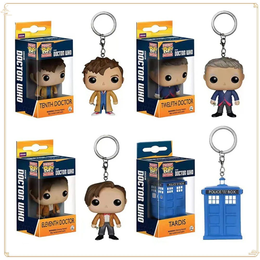 

FUNKO POP Keychain Collection Gifts Classic Doctor Who Character Dolls Backpack Pendant Exquisite Popular Christmas Gifts Toys