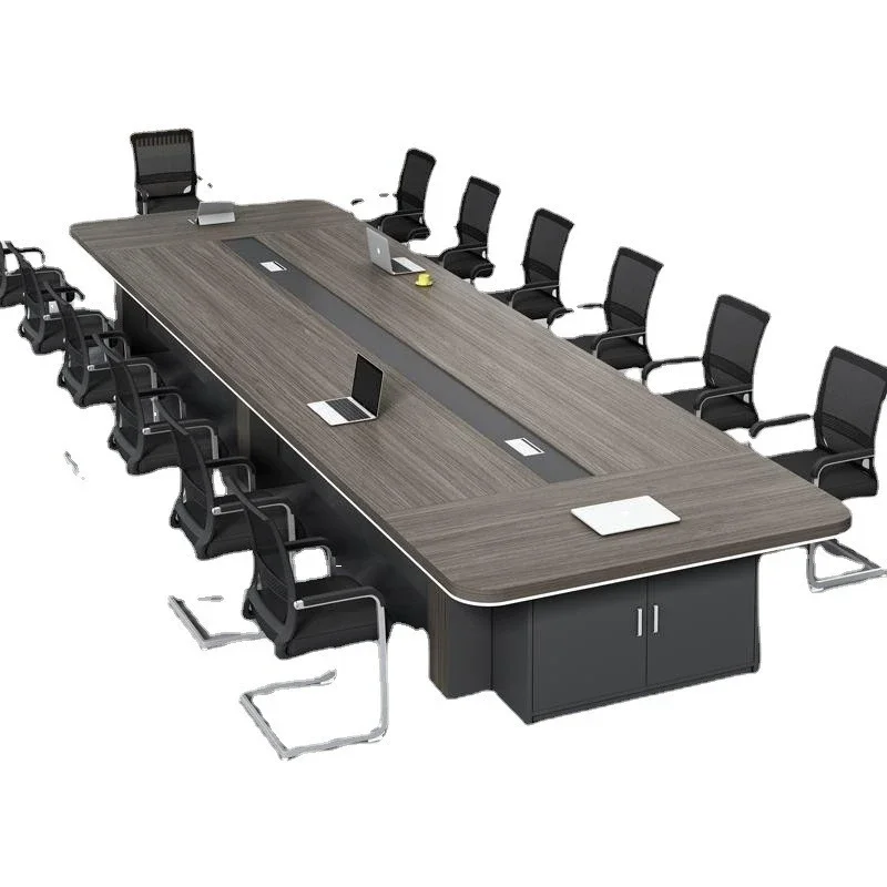 Hot-selling scalable modern wooden office meeting table and chair set