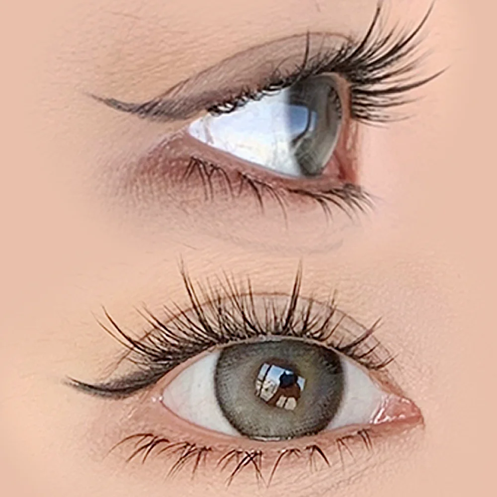 Lashtalk Anime Ciglia inferiori 3D Ciglia naturali morbide e confortevoli con fondo incrociato Trucco nudo Steli trasparenti Freeshipping