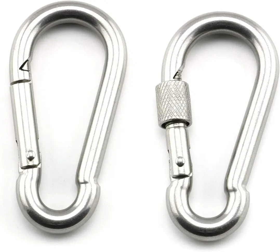 Swivel Ring Double Ended Swivel Eye Hook with Snap Hooks,Stainless Steel Heavy Duty Swivel Ring Kit for Hanging Rotating Device