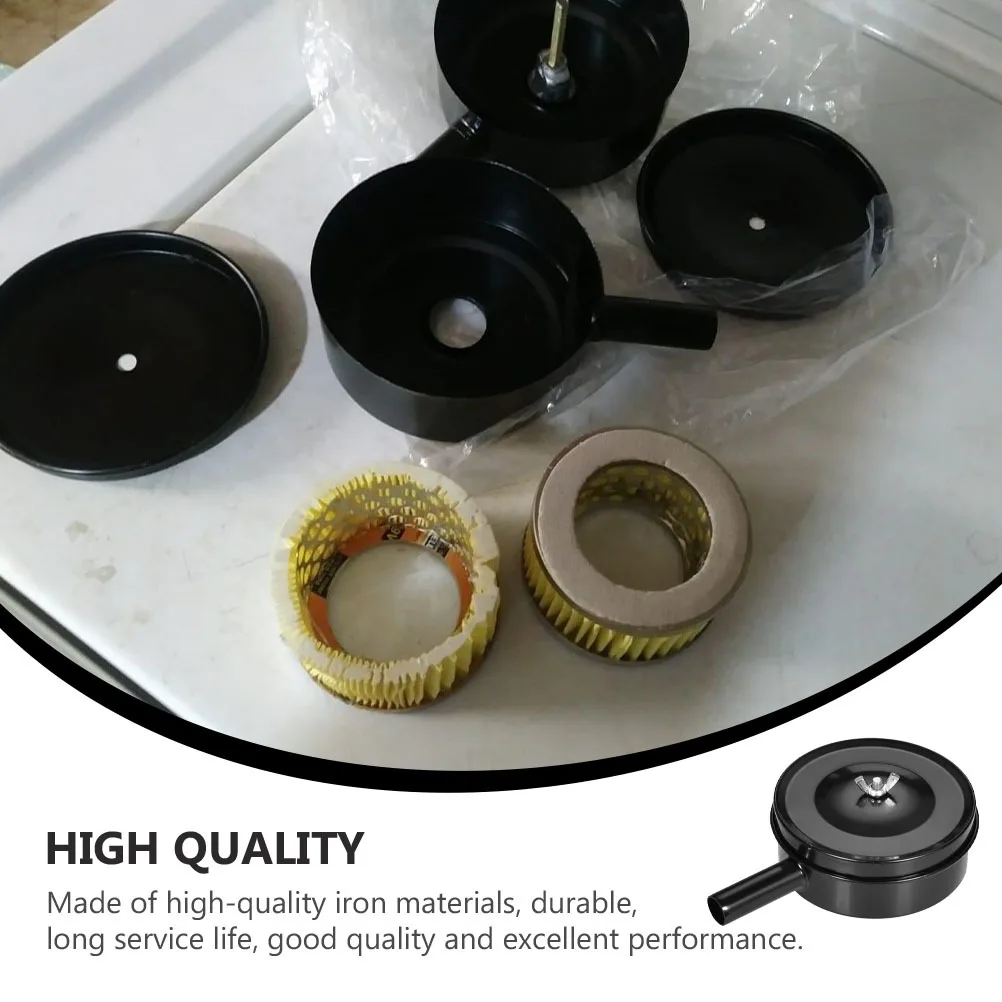 

1Set Air Compressor Intake Filter Iron Shell Long Life Noise Muffler Suitable for Compressor Filter Core Intake Filter,