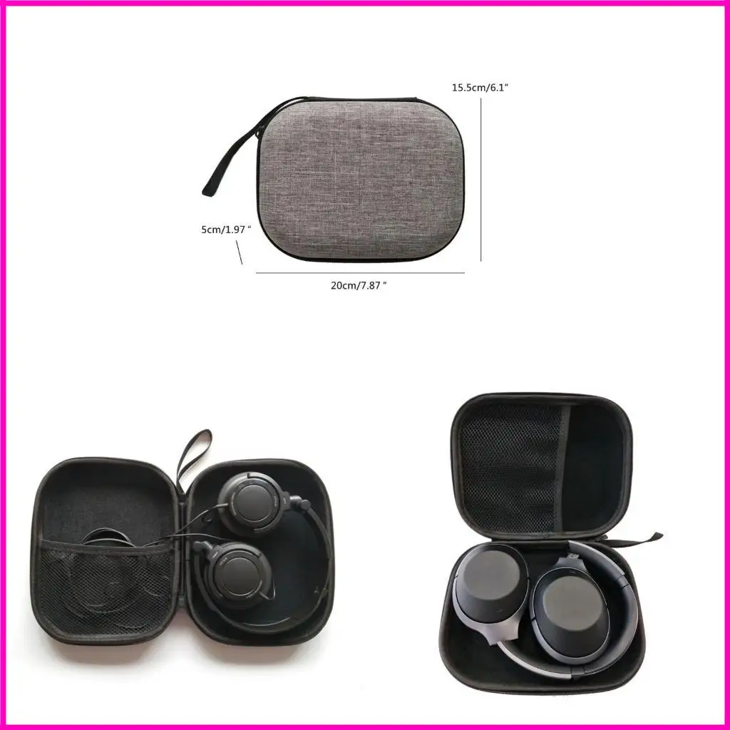 헤드폰 하드 에바 푸 파우치 가방에 이어폰 보호 덮개