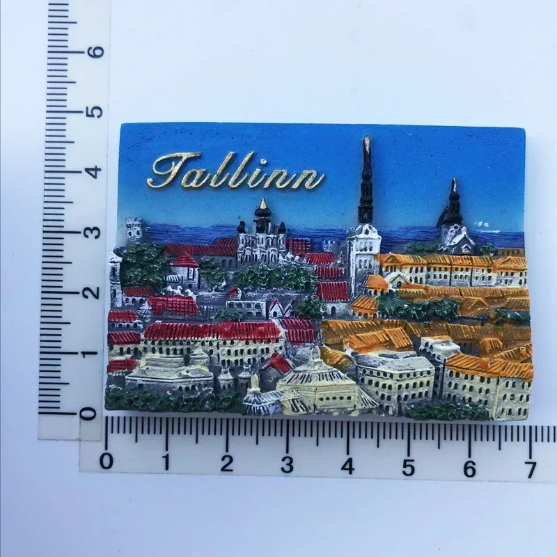 Fridge Magnets World Tourist  Souvenir Tallinn Estonia Riga Latvia Helsinki Finland Stockholm Dublin Dubai Romania Tokyo Japan