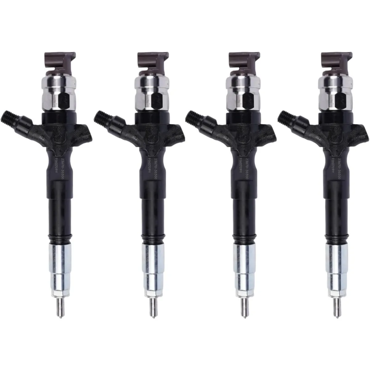 095000-7760 095000-7761 23670-30300 Diesel Fuel Injector 4-Pack for Toyota Hilux III 2.5D 4WD D-4D 2.5L 2KD-FTV Engine Euro 3