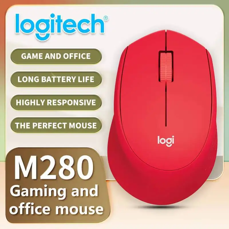 Il mouse da ufficio Logitech serie M è adatto per computer desktop e laptop M330/M280/M221/M220