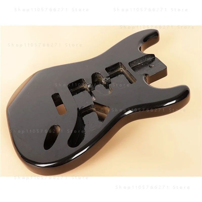 FY Electric Guitar Body ST Style Double Locking Floyd Rose Tremolo Black for Strat DIY Parts