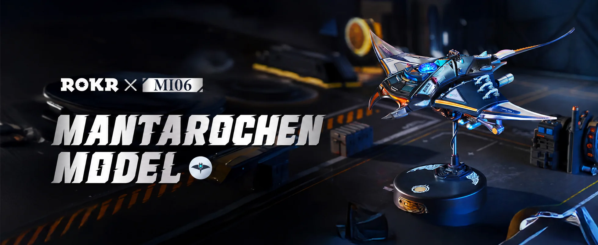 Robotime Manta Ray Mechanisches 3D-Puzzle-Set im Cyberpunk-Stil, Herausforderndes DIY-Projekt, Einzigartige Schreibtischdekoration, Geschenk für Erwachsene – Detail 1