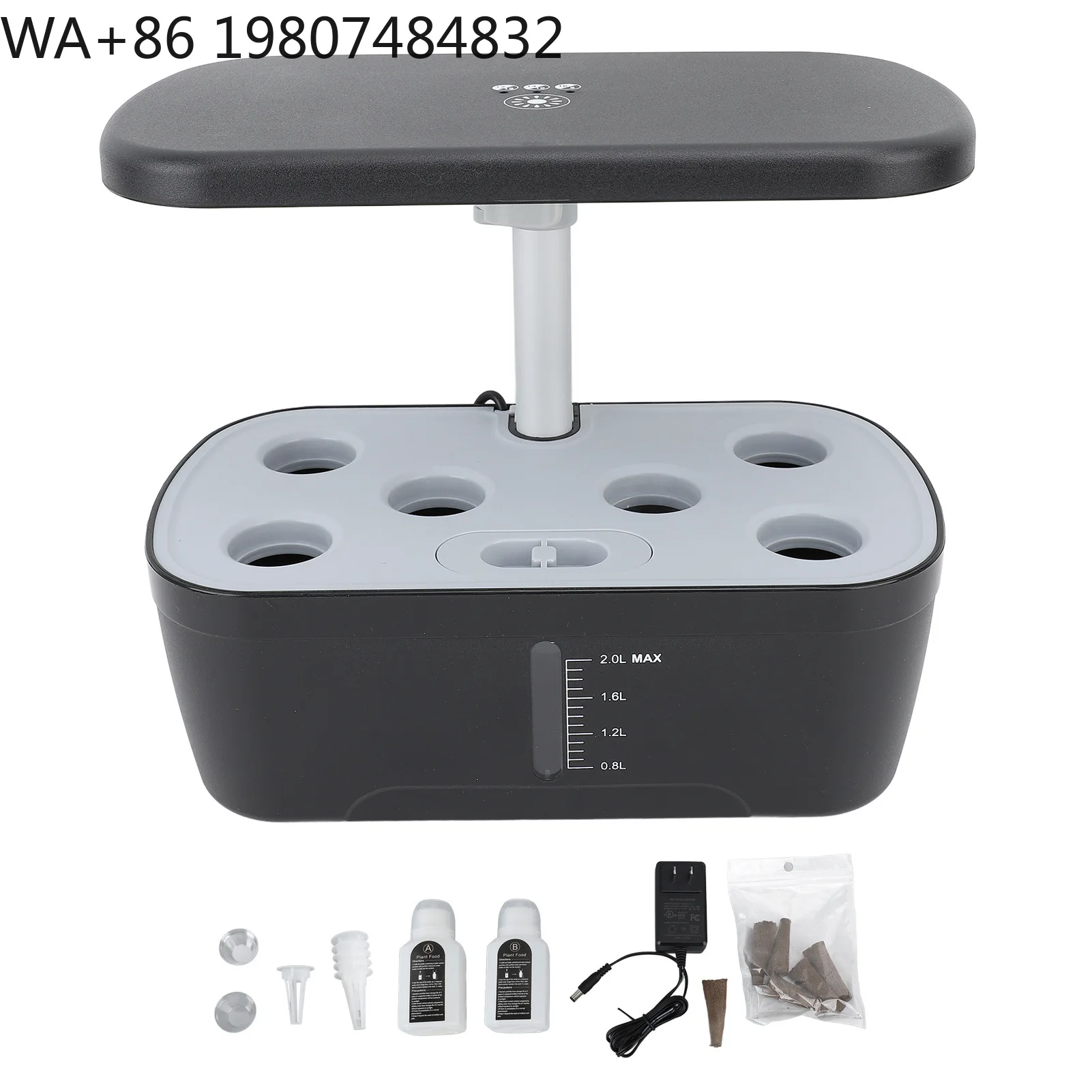 20W High Brightness Full Spectrum LED Matching Hydroponic Grow Kit Auto Circulation Soilless Gear For Home Office Small Space