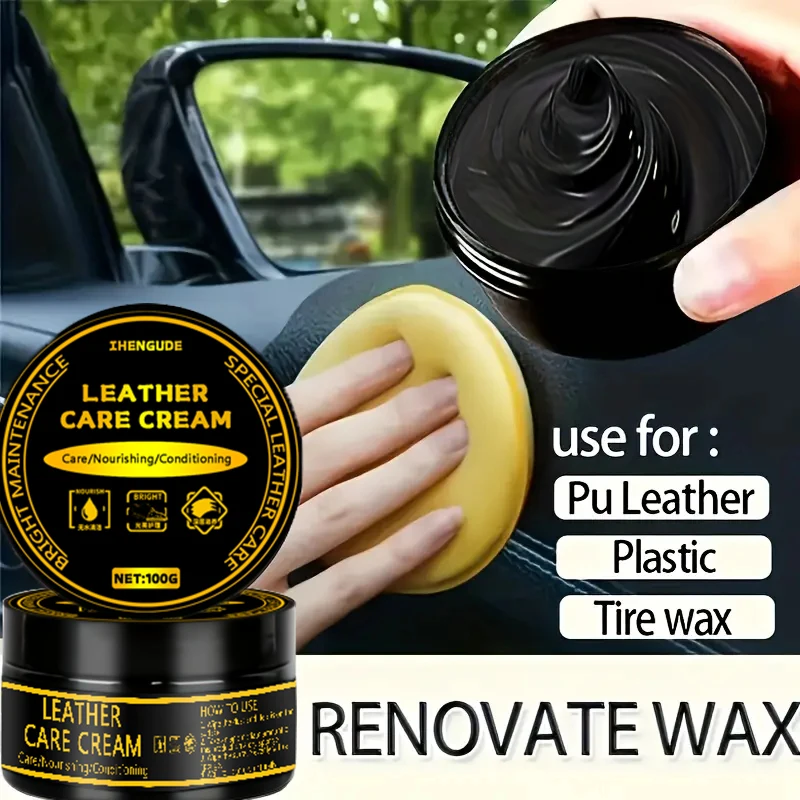 

1 шт., 100 г автомобильного пластикового воска для ремонта, прочное время можно использовать для 2-3 лет, ремонт царапин и улучшенный блеск для шин, подходит для обслуживания черных интерьеров