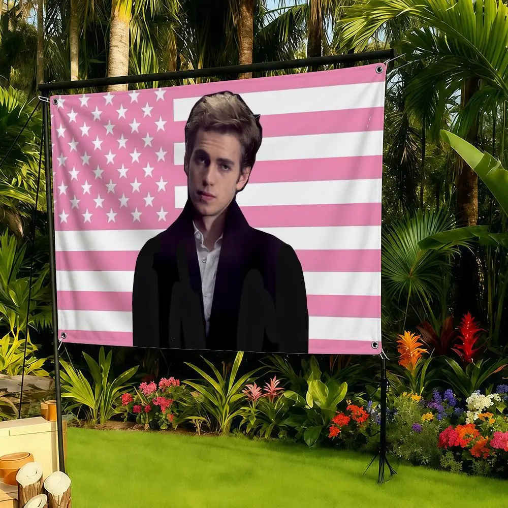 Actor Hayden Christensen Flags decor flag banner,wall hanging flag,indoor outdoor wall decor,yard garden porch patio wall art