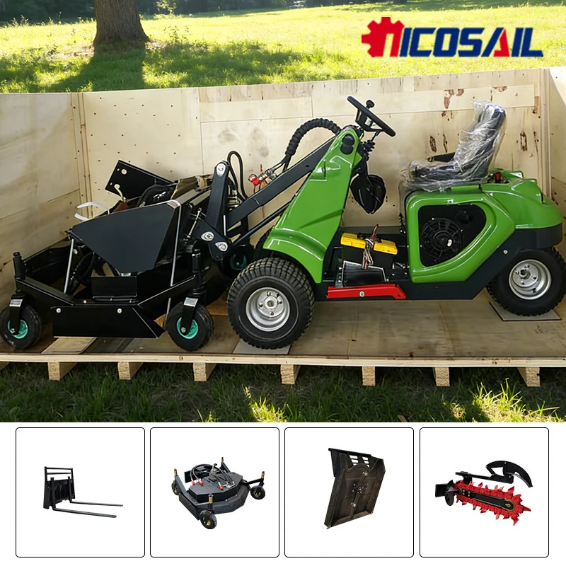 

Energy Saving 3 Wheel Skid Steer Loader CE Euro 5 Low Fuel Consumption Compact Small Loader