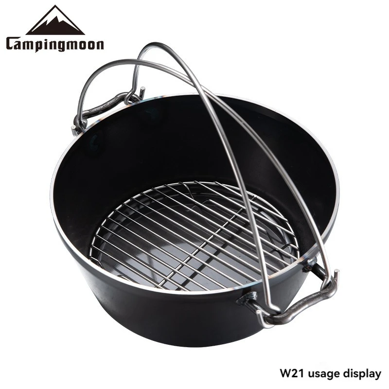 

CAMPINGMOON W21 Сетчатая подставка для дна кастрюли из нержавеющей стали, решетка для приготовления на пару, для тушения и выпечки, сетчатая подставка для пиццы