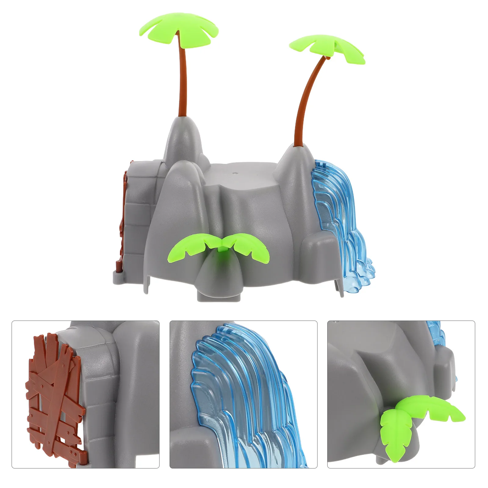 

4 Pcs Train Track Pier Bridge Tunnel Accessory Kid Plastic Toy Layout Prop Dollhouse Accessories Railway Child