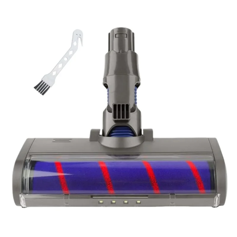 AA80-untuk Dyson V6 DC58 DC59 DC62 DC72 Pengganti Sikat Rol Lembut Tambahan Vakum dengan Lampu Debu untuk Pembersih Kayu Keras