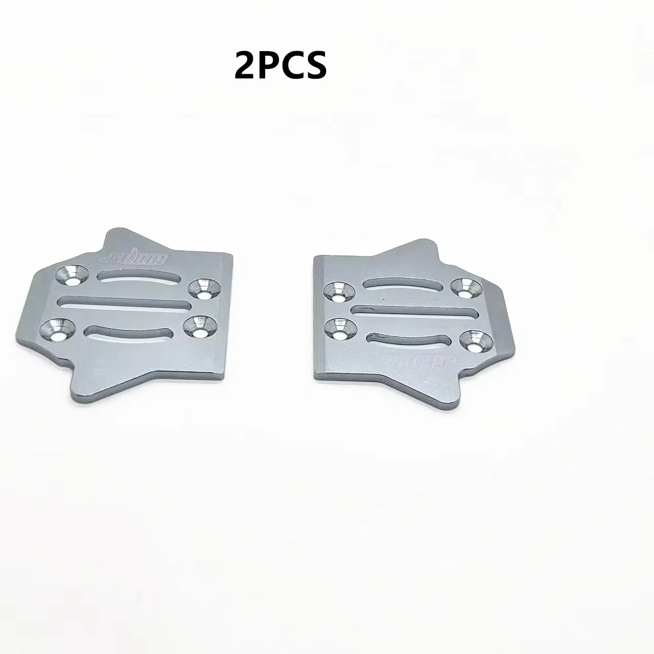 2pcs CNC Aluminum Metal Chassis Guard Protection Skid Plate Anti Scratch Platte For HOBAO 8SC H9 RC Car Upgrade Parts