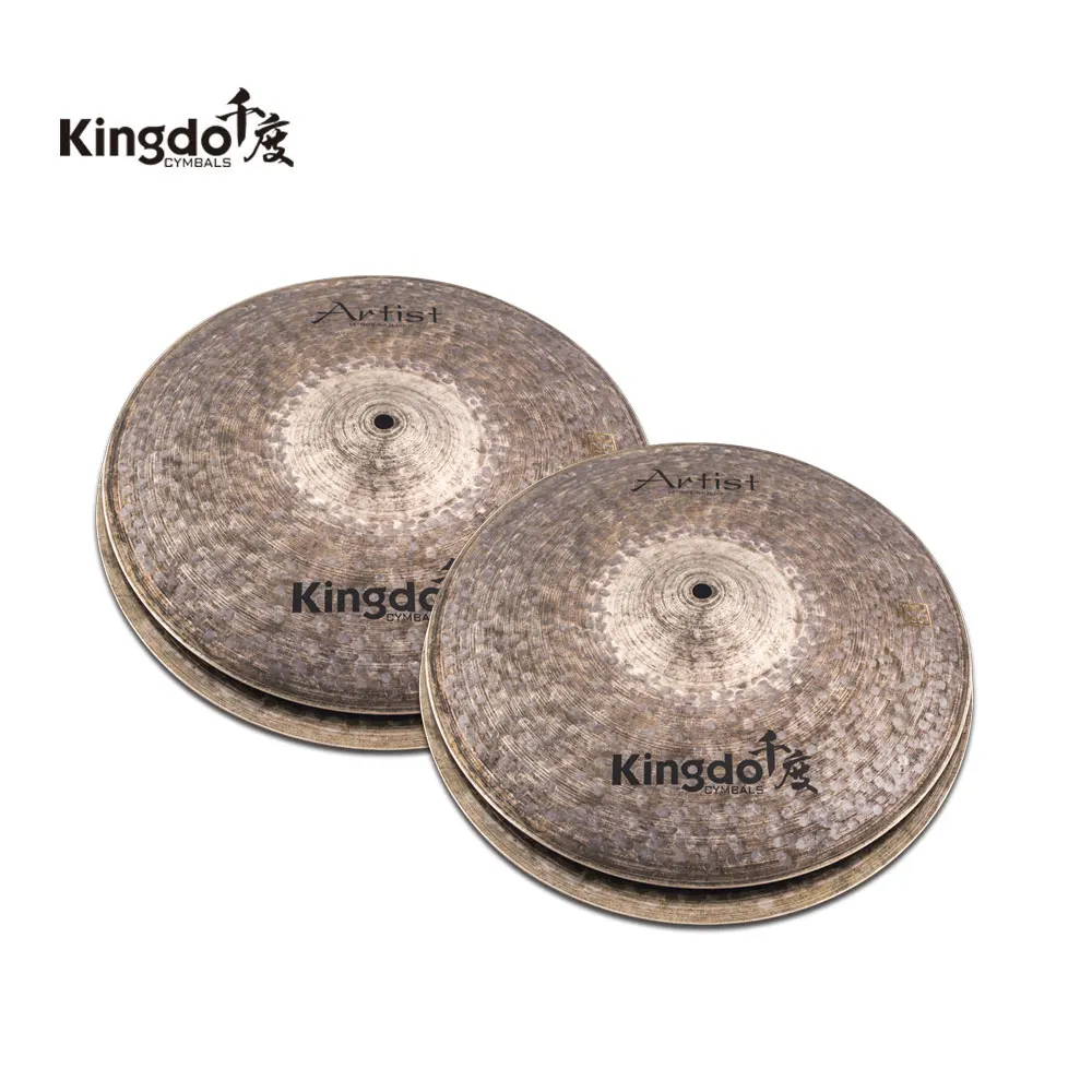 

2025 Kingdo Professional Electric Drum Set Cymbals High Quality B20 Artist Dark 5pcs Frosted Treatment Music Instrument