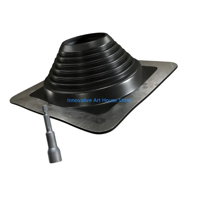 E1PC Multifunction Silicone Roof Vent Adapters Includes Mounting Hardware Upgrades for Secure On Different Roof Materials
