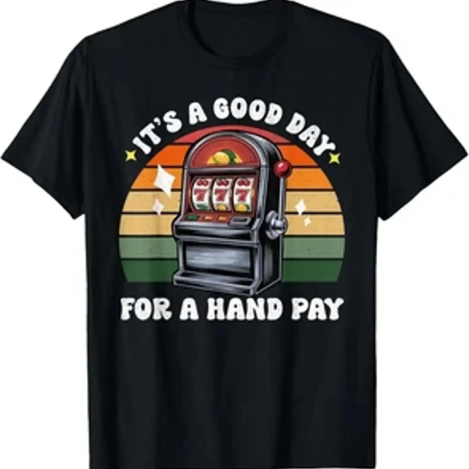 Hand Pay Lovers Retro Slot Machine 777 Vintage Casino T Shirt vintage Washed Casual homme Top For Everyday Wear Unisex Soft