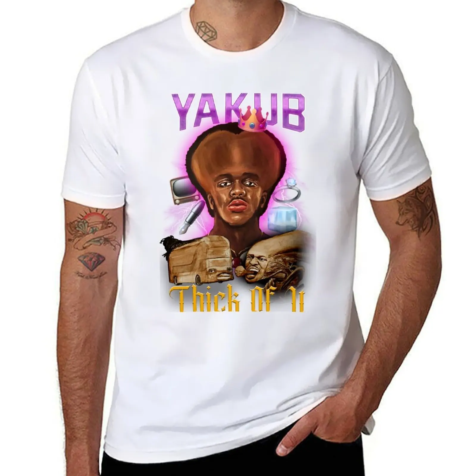 

KSI Yakub (thick of it) T-Shirt t shirt man designer t shirts for man pack cotton T-Shirt