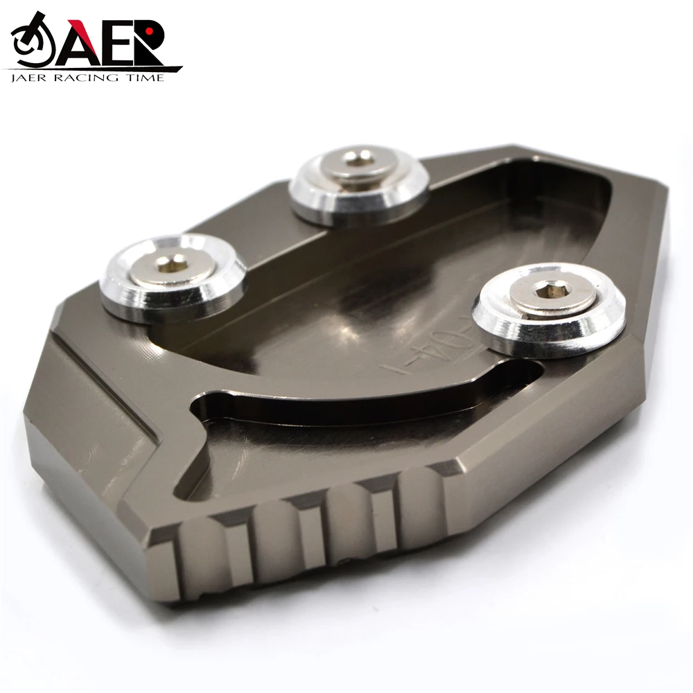 Béquille de plaque de support latéral de moto en aluminium CNC pour Kawasaki ZX-14R ZZR1400 2006-2014 GTR1400 CONCOURS 14 2007-2014