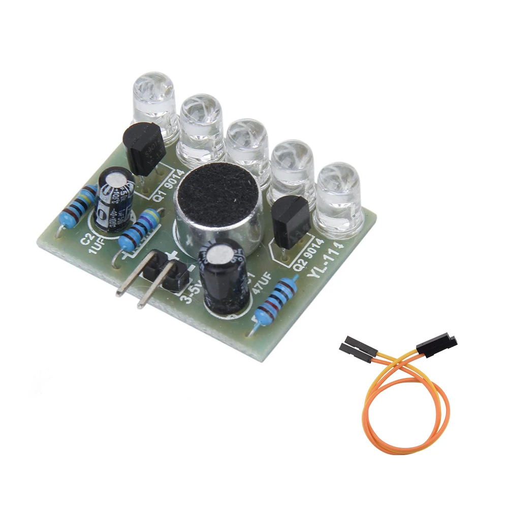 diymore Voice Detect Sensor Board Sound Control Melody LED Light Indicator Module Electronic Production DIY Kit for Arduino